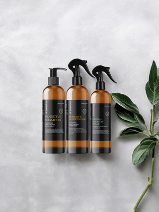Sensitive Dog Shampoo, Conditioner & Dermal Spray | 3-Step Itch Relief Kit